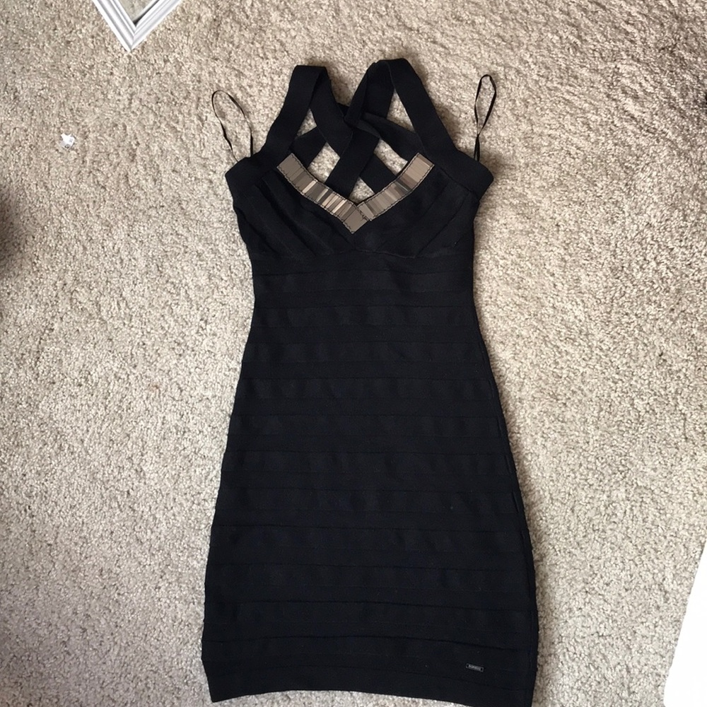 Black cocktail dress